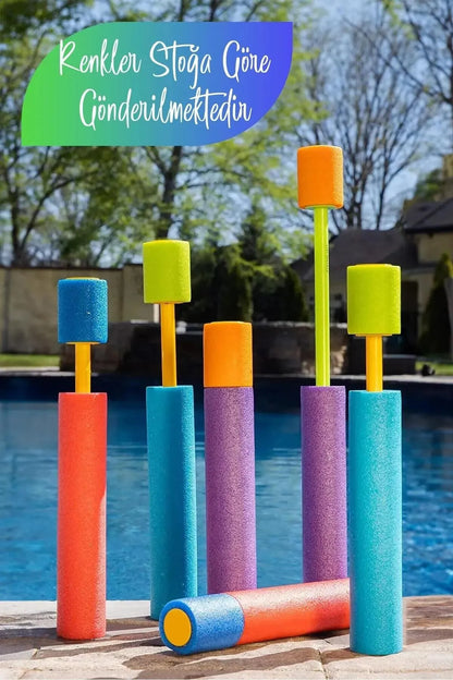 enel Markalar Pompalı Su Tabancası Water Gun Sünger Kaplı Yaz Plaj Havuz Oyuncağı Su Pompası